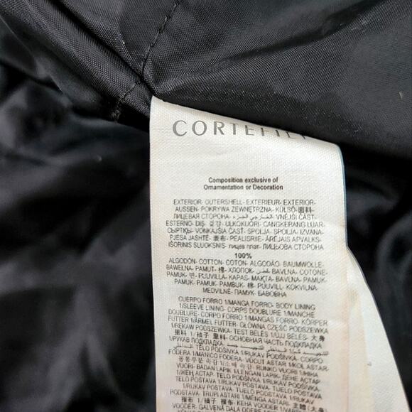 Cortefiel Waxed Double Breasted Rain Coat Size 8 - Picture 8 of 8